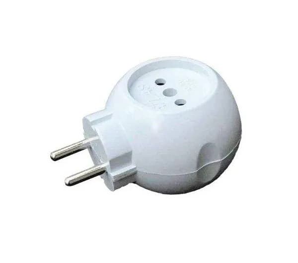 چند راهی برق دیواری 3 خانه گرد - تصویر 1