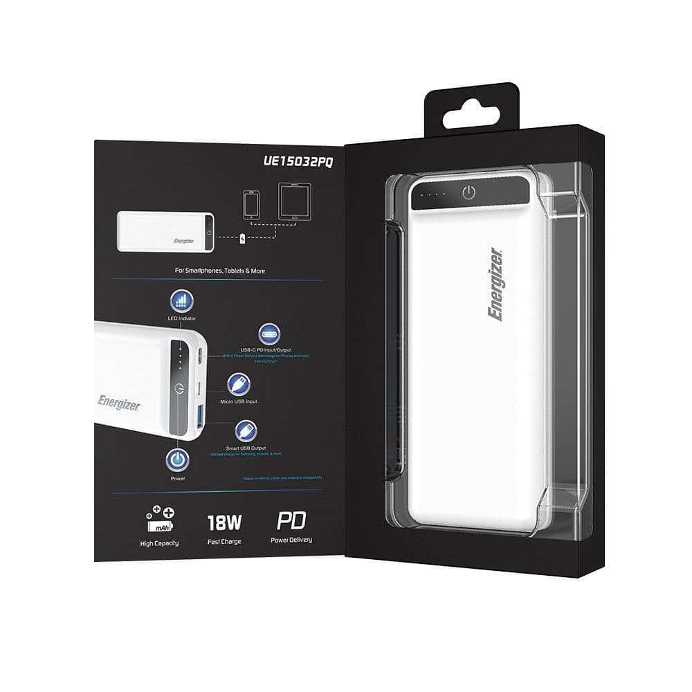 شارژر همراه انرجایزر مدل UE15032 ظرفیت 15000 میلی آمپر ساعت - تصویر 1