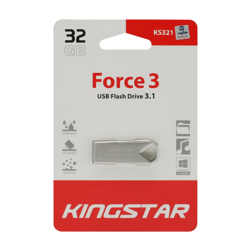 فلش مموری کینگ استار مدل KS321 Force3 ظرفیت 32 گیگابایت - یزد موبایل
