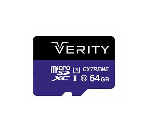کارت حافظه microSDHC وریتی کلاس 10 استاندارد U3 سرعت 80MBps ظرفیت 64 گیگابایت - یزد موبایل