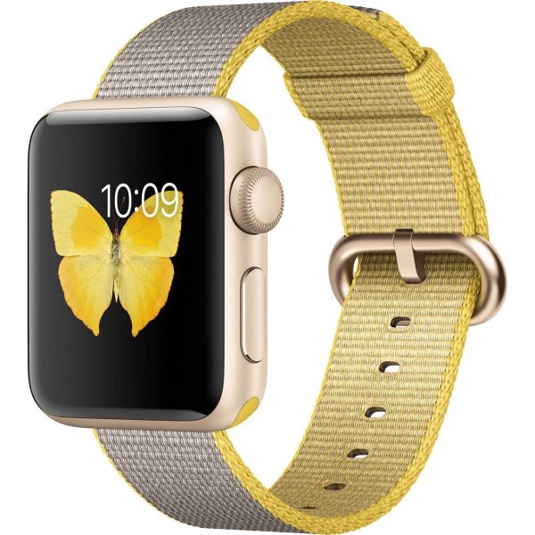 Apple-Watch-2-38mm-Gold-Aluminum-with-Yellow-Gray-Nylon-Band-964084