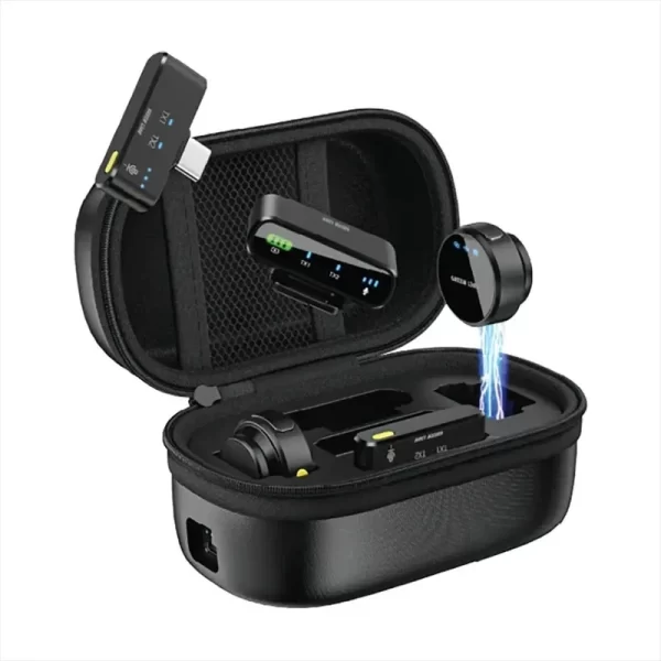 میکروفون بی‌سیم یقه‌ای گرین لاین مدل GM-85X سه کاره