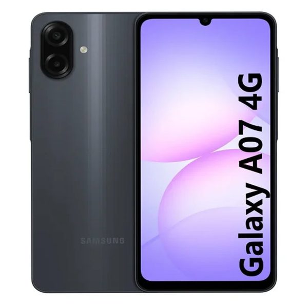 گوشی موبایل سامسونگ مدل Galaxy A07 دو سیم کارت ظرفیت 128 گیگابایت و رم 6 گیگابایت به همراه شارژر. مشکی
